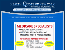 Tablet Screenshot of healthquoteofnewyork.com